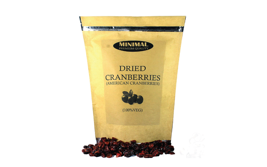 Minimal Dried Cranberries (American Cranberries)   Pack  100 grams